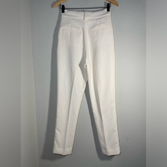 Ba&sh White High Waist Lady Dress Pants size 0 - Picture 2 of 10